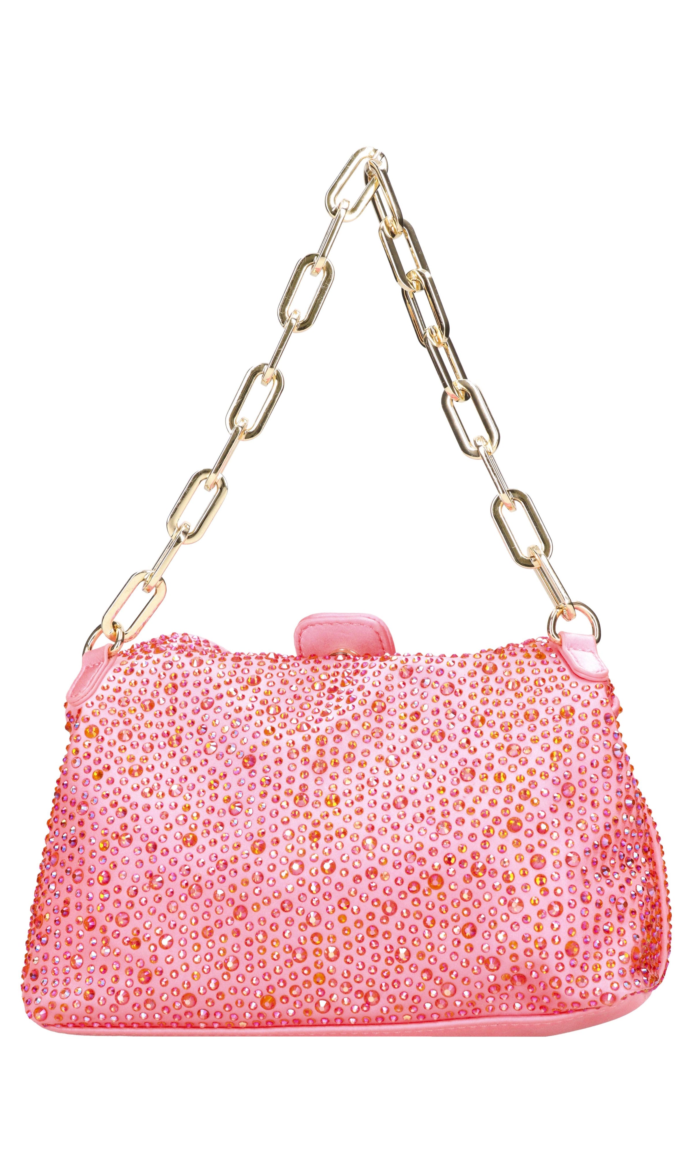 Borsa Night Edition in raso e strass 