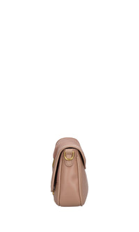 Borsa irregular med. in pelle e camoscio 