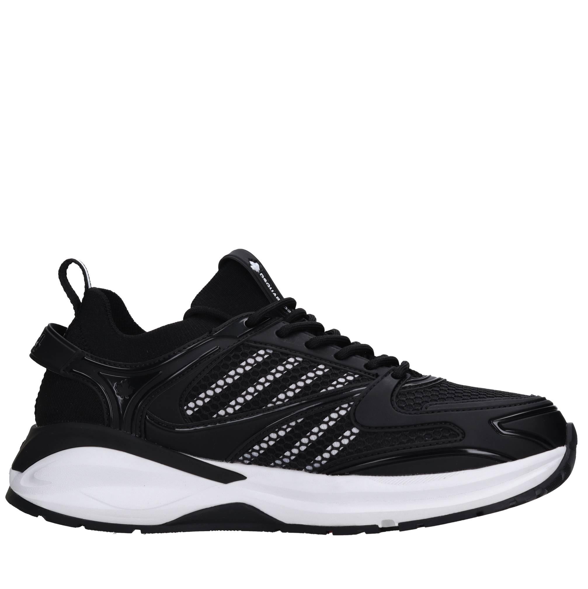 Sneakers in tessuto ed ecopelle 