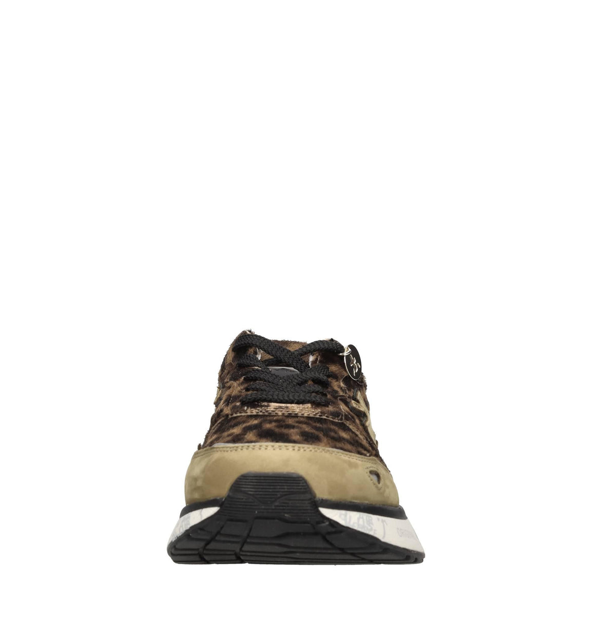 Sneakers in pelle ecopelle e tessuto 