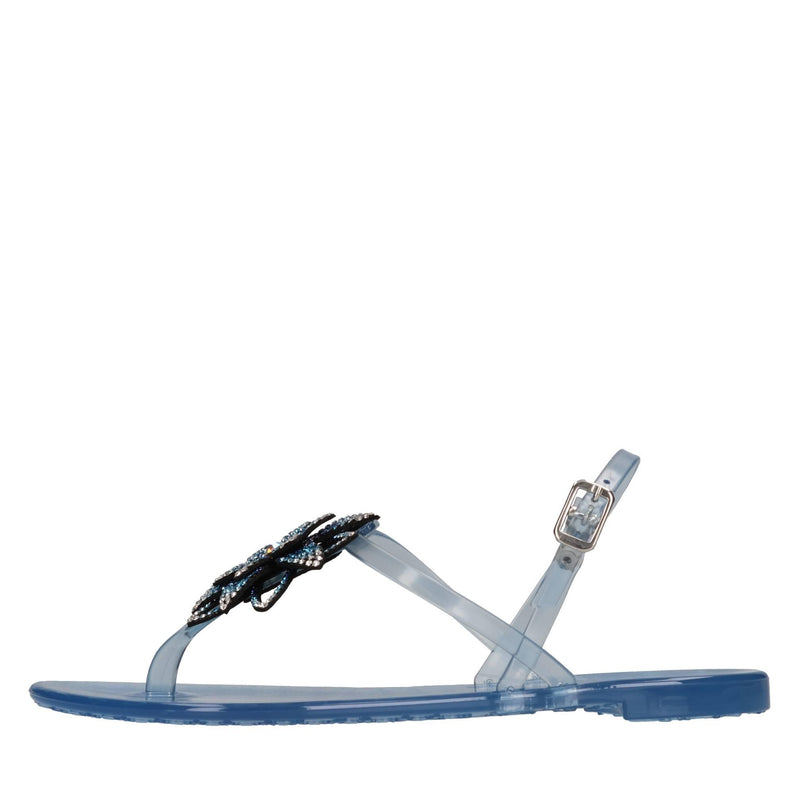 Sandali flat modello AURORA in plexi 