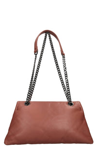 Borsa Alexis Fluffy in pelle 