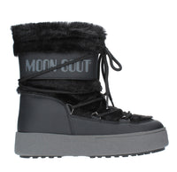 Stivaletti da neve modello LTRACK FAUX FUR MOON BOOT in ecopelliccia e nylon tecnico idrorepellente 