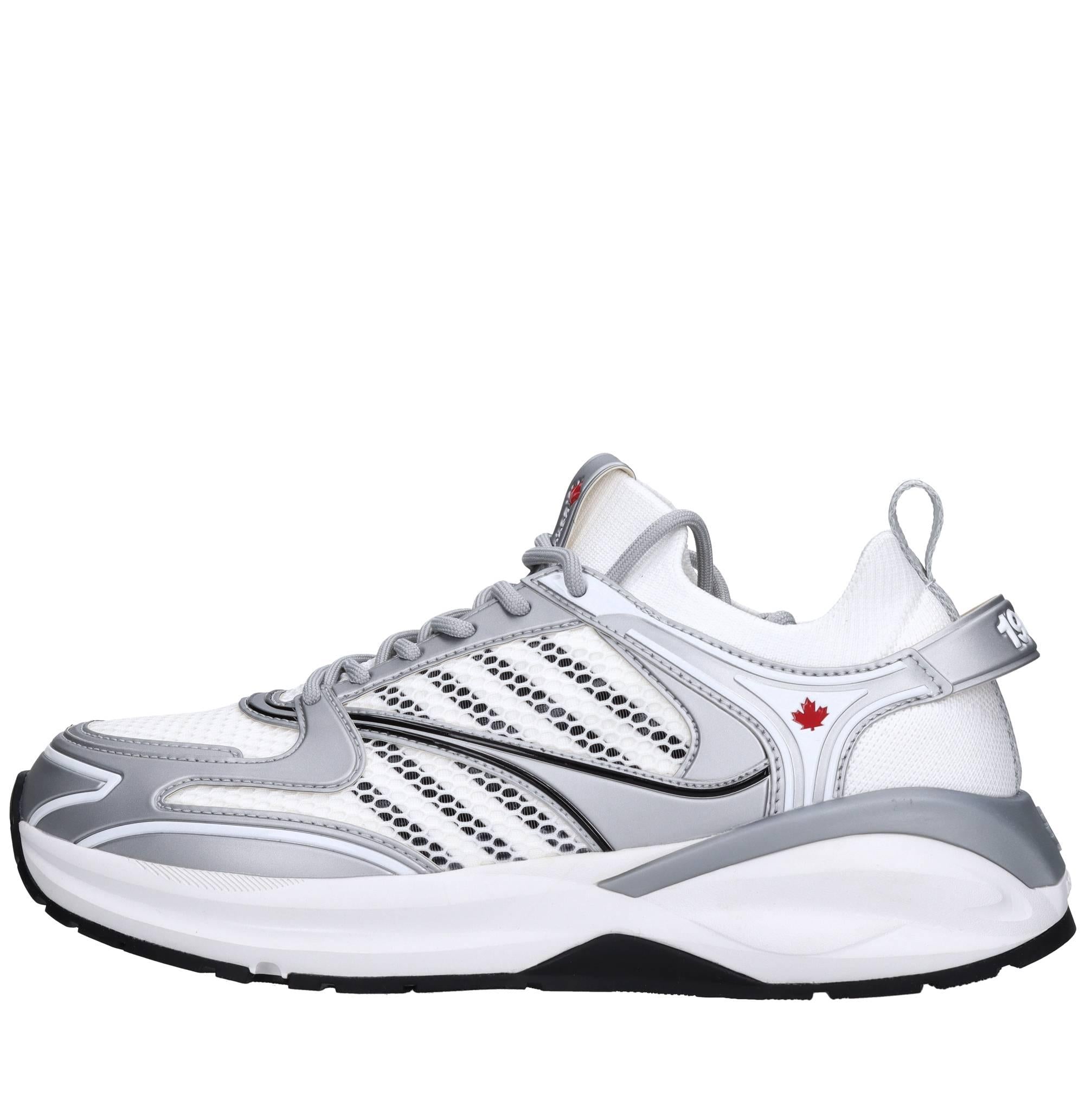 Sneakers in tessuto ed ecopelle 