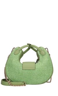 Borsa modello ROMANTIC in rafia e pelle 