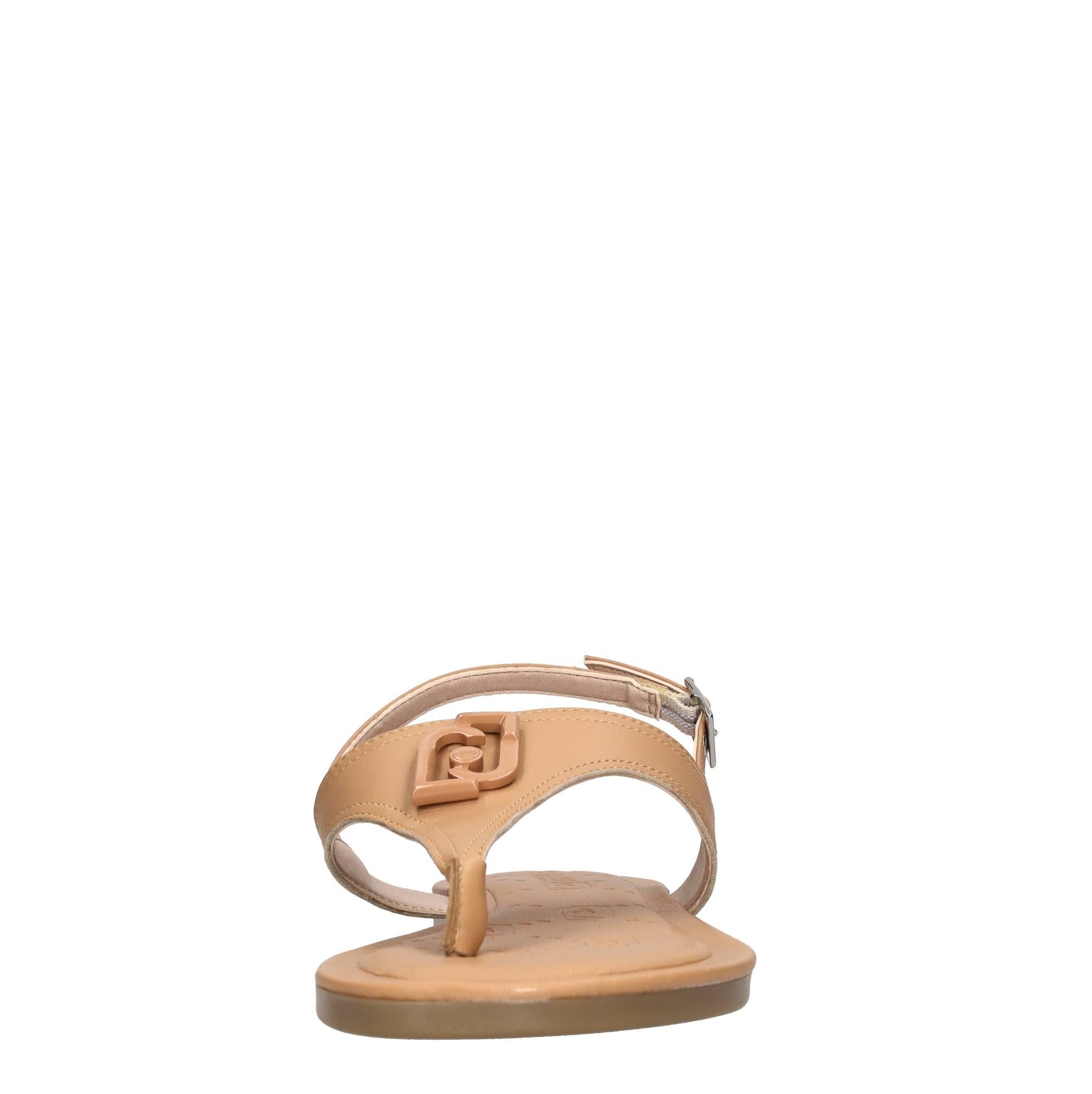 Sandali flat modello SAND in pelle 