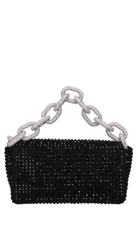 Borsa mini My Dream in raso e strass 
