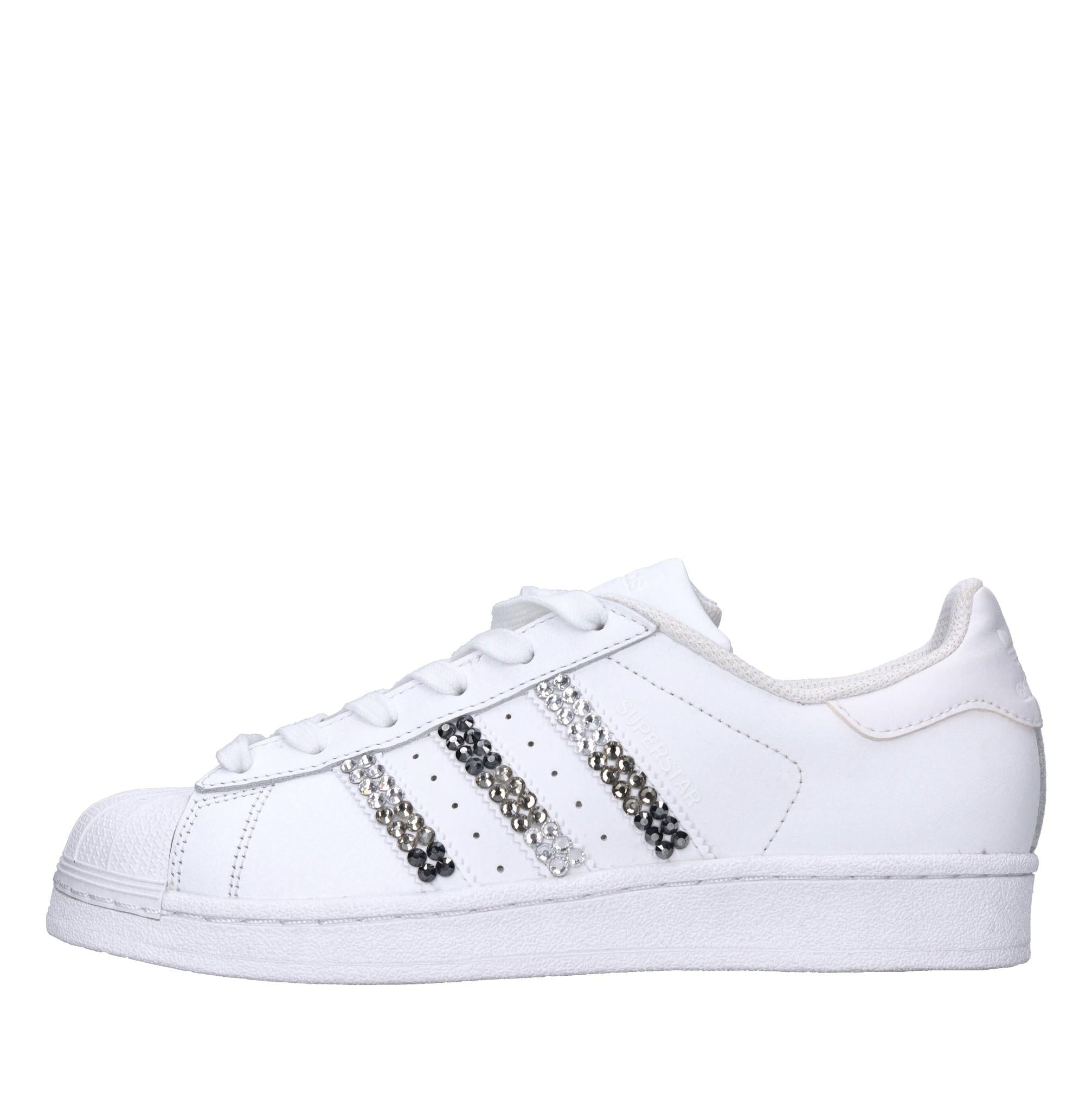 Sneakers in pelle,ecopelle e glitter 