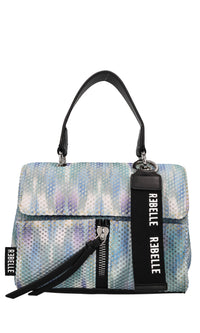 Borsa in tessuto e pelle 