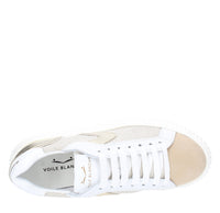 Sneakers in camoscio pelle e tessuto 