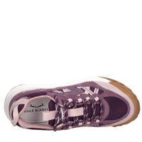 Sneakers in camoscio ecopelle e tessuto 