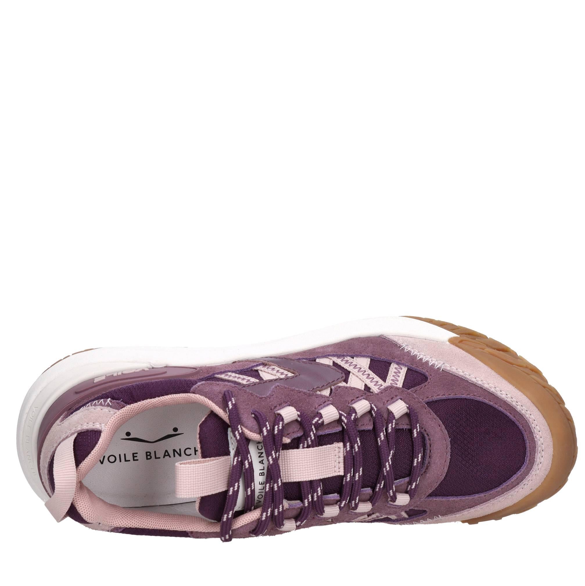 Sneakers in camoscio ecopelle e tessuto 