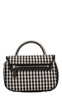 Borsa in ecopelle intrecciata 