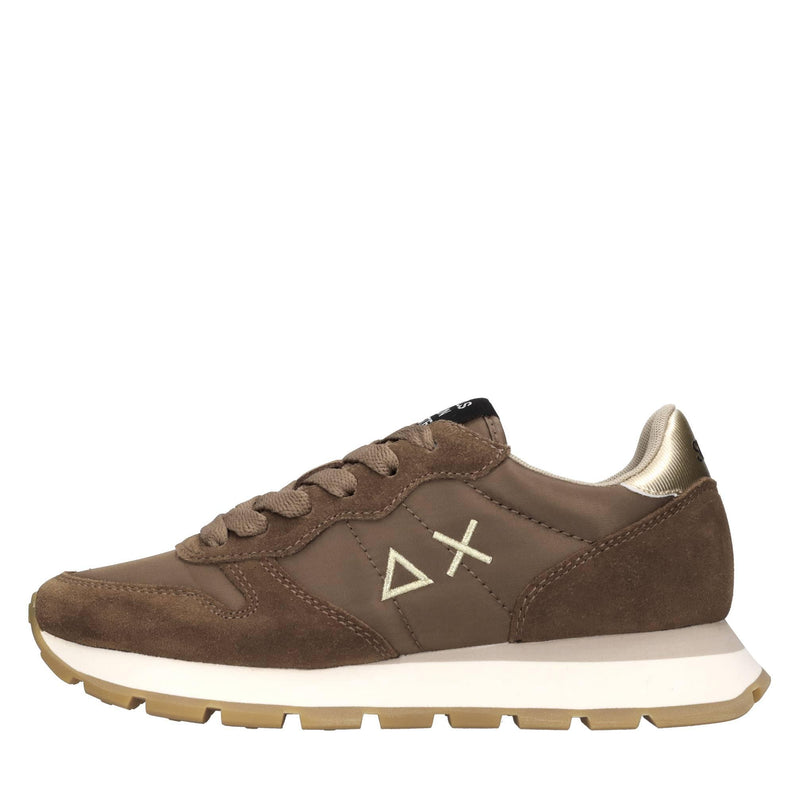 Sneakers in pelle tessuto ed ecopelle 