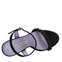 Sandali in raso e strass 
