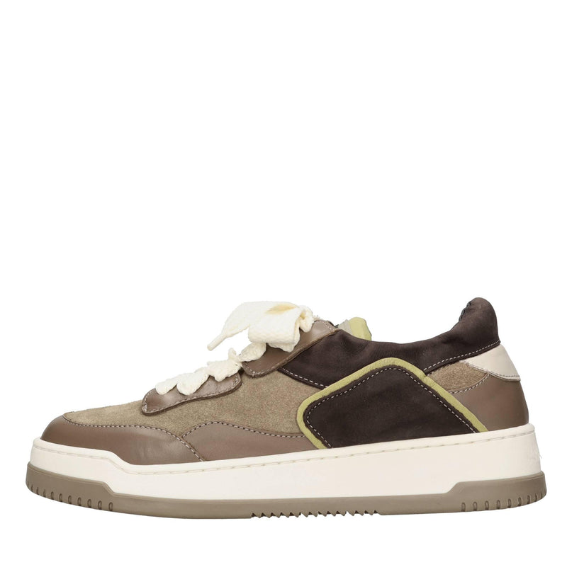 Sneakers in pelle e camoscio 