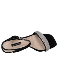 Sandali in camoscio e strass 