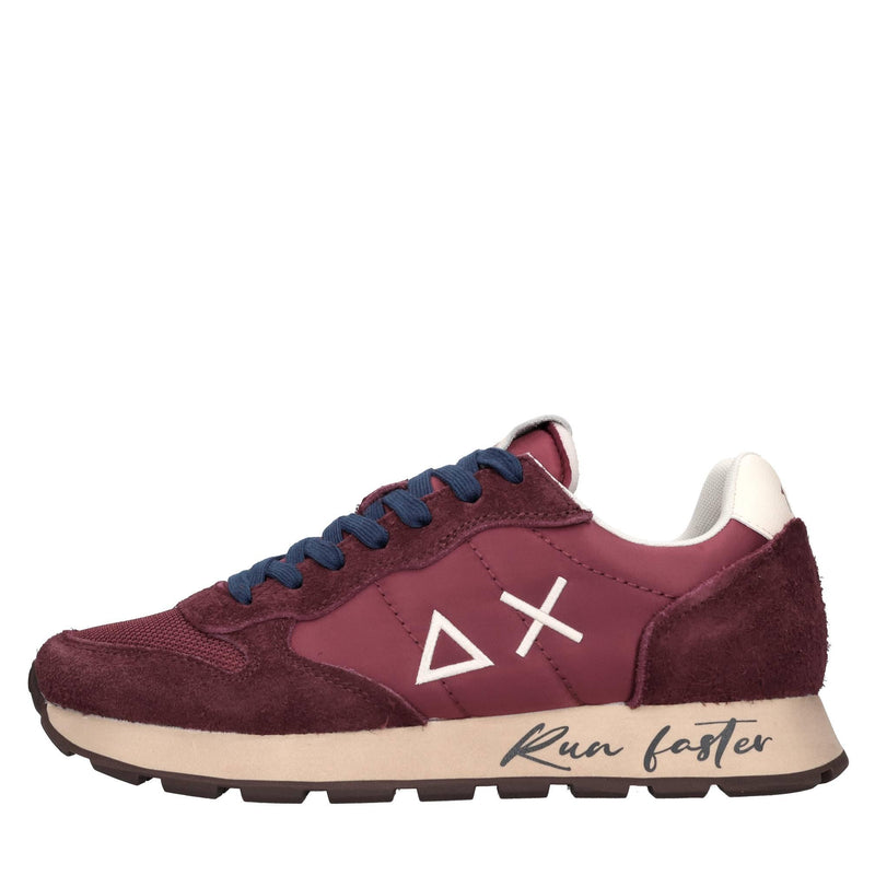 Sneakers in camoscio e tessuto 