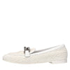 CASADEI Hanoi Woven Faux Leather Loafers