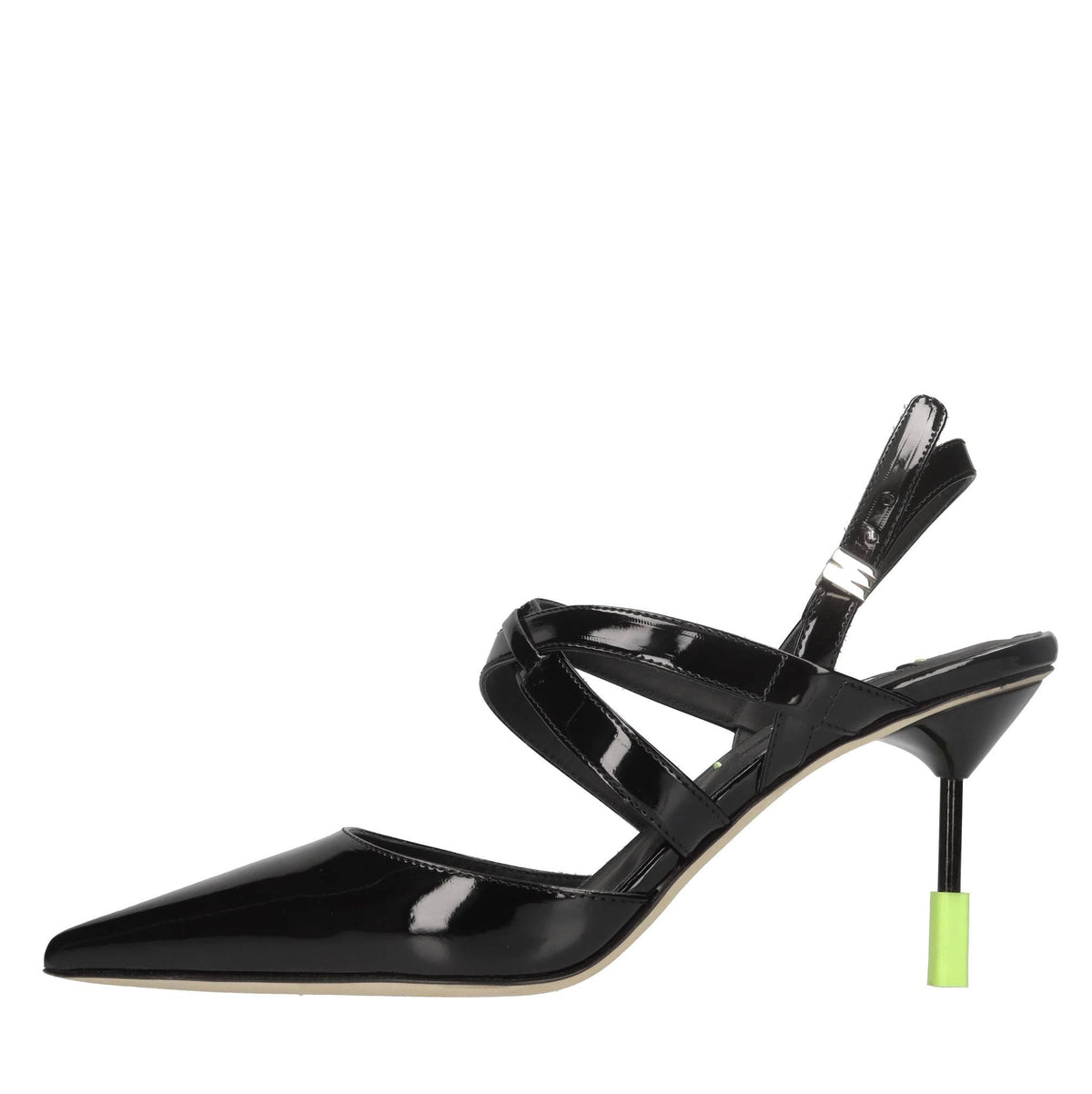 Décolleté slingback in vernice 
