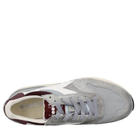 Sneakers in camoscio e tessuto 