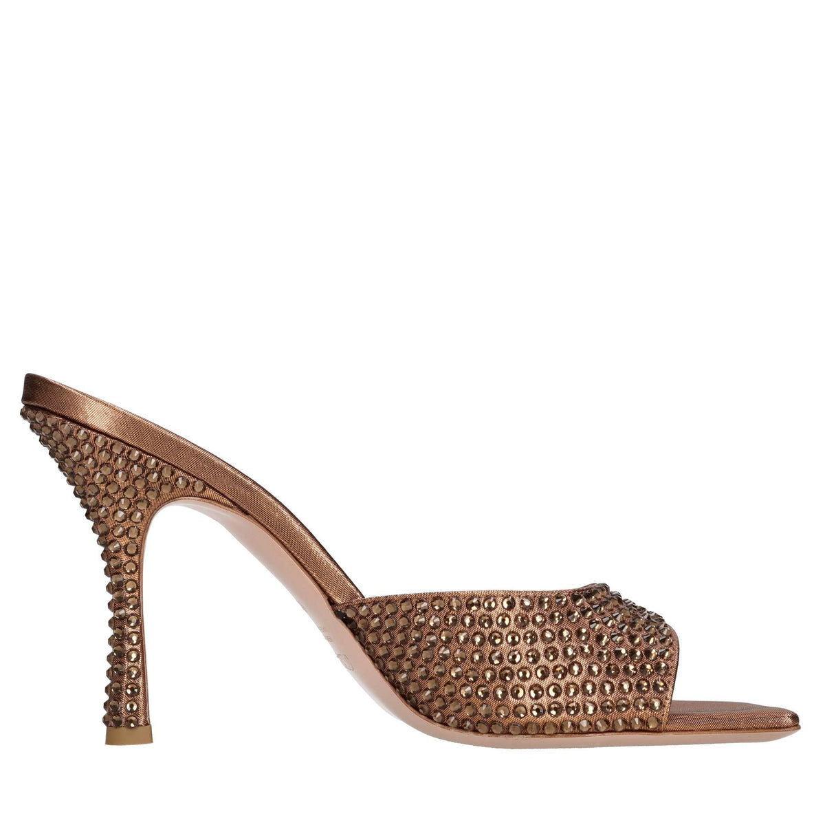Mules Dita 95 in tessuto e strass 