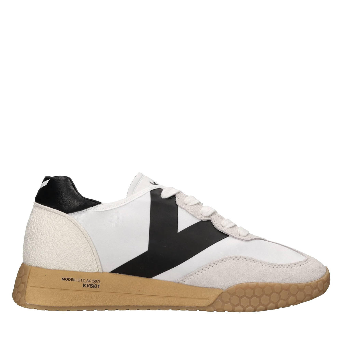 Sneakers in camoscio ecopelle e tessuto 