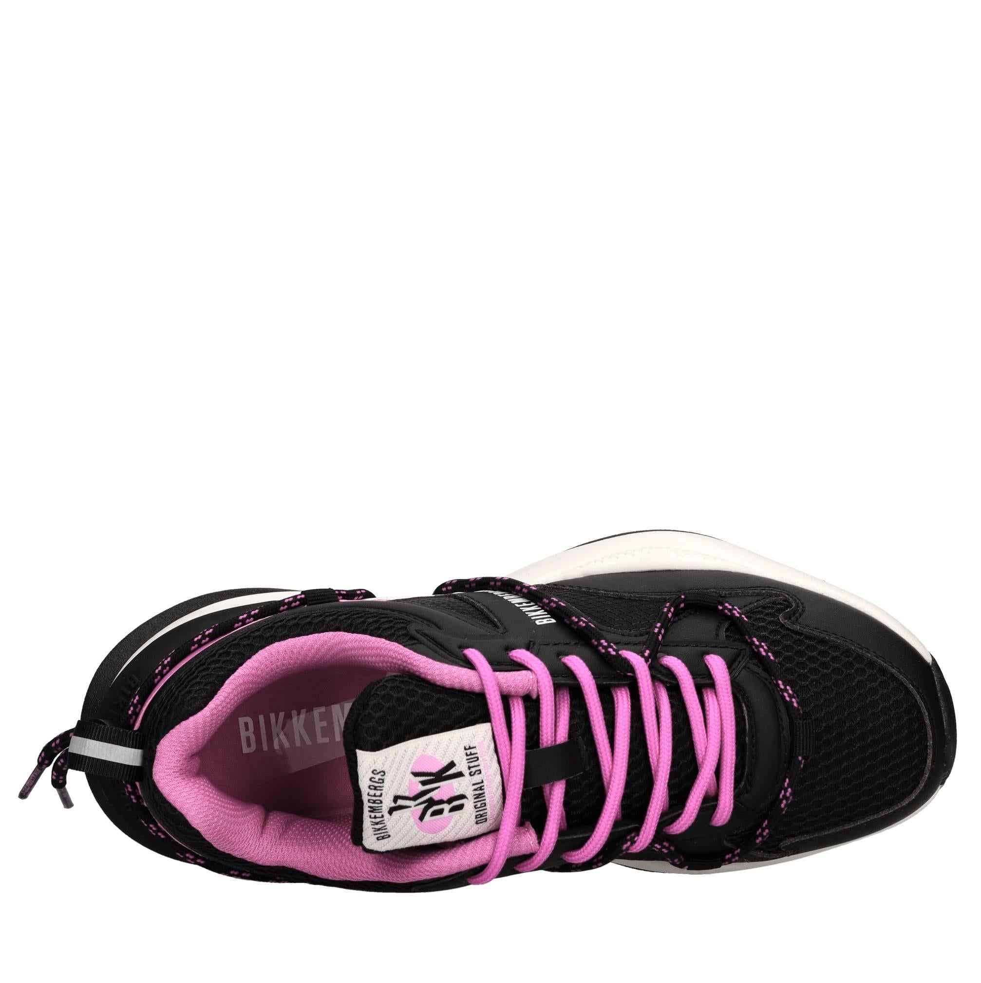 Sneakers in ecopelle e tessuto 