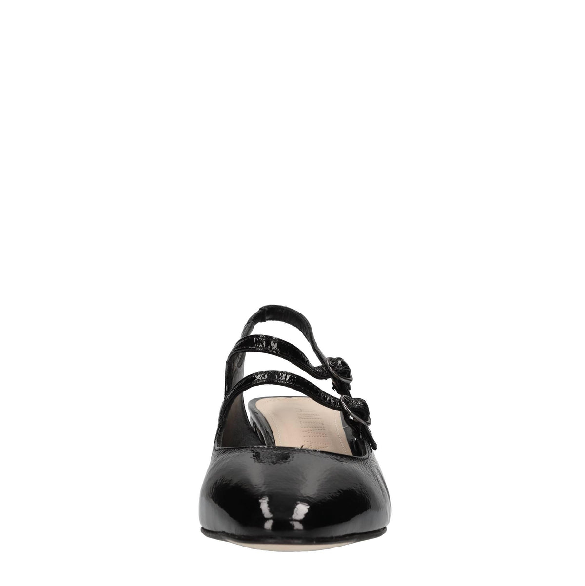 Décolleté slingback in pelle 