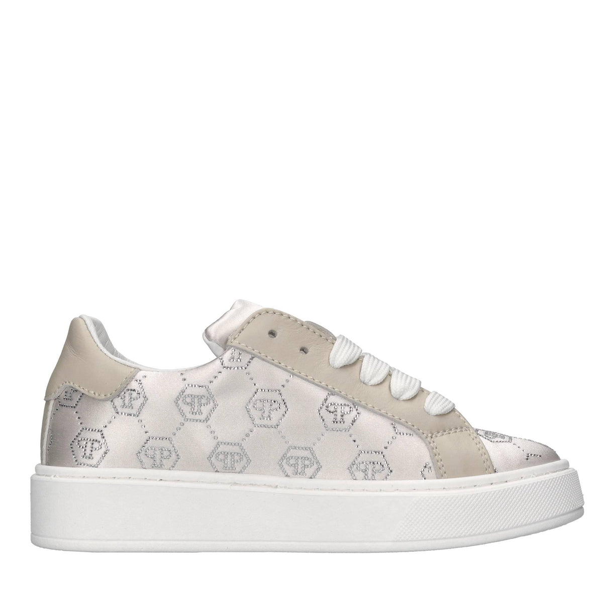 Sneakers in raso e strass 