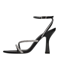 Sandali in pelle e strass 