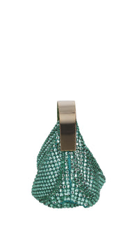 Borsa modello CLO in tessuto e strass 
