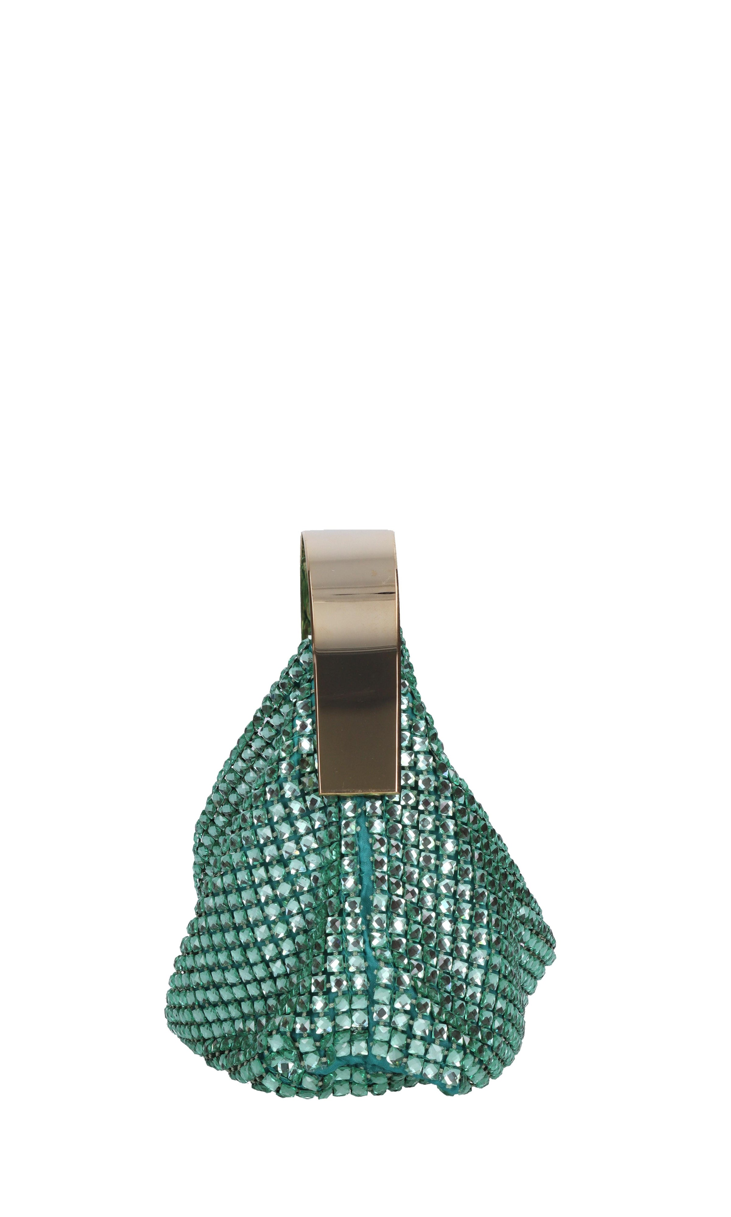 Borsa modello CLO in tessuto e strass 