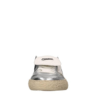 Sneakers in ecopelle e tessuto 