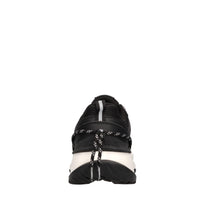 Sneakers in pelle e tessuto 