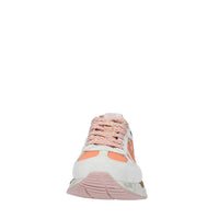 Sneakers in pelle, camoscio e tessuto 