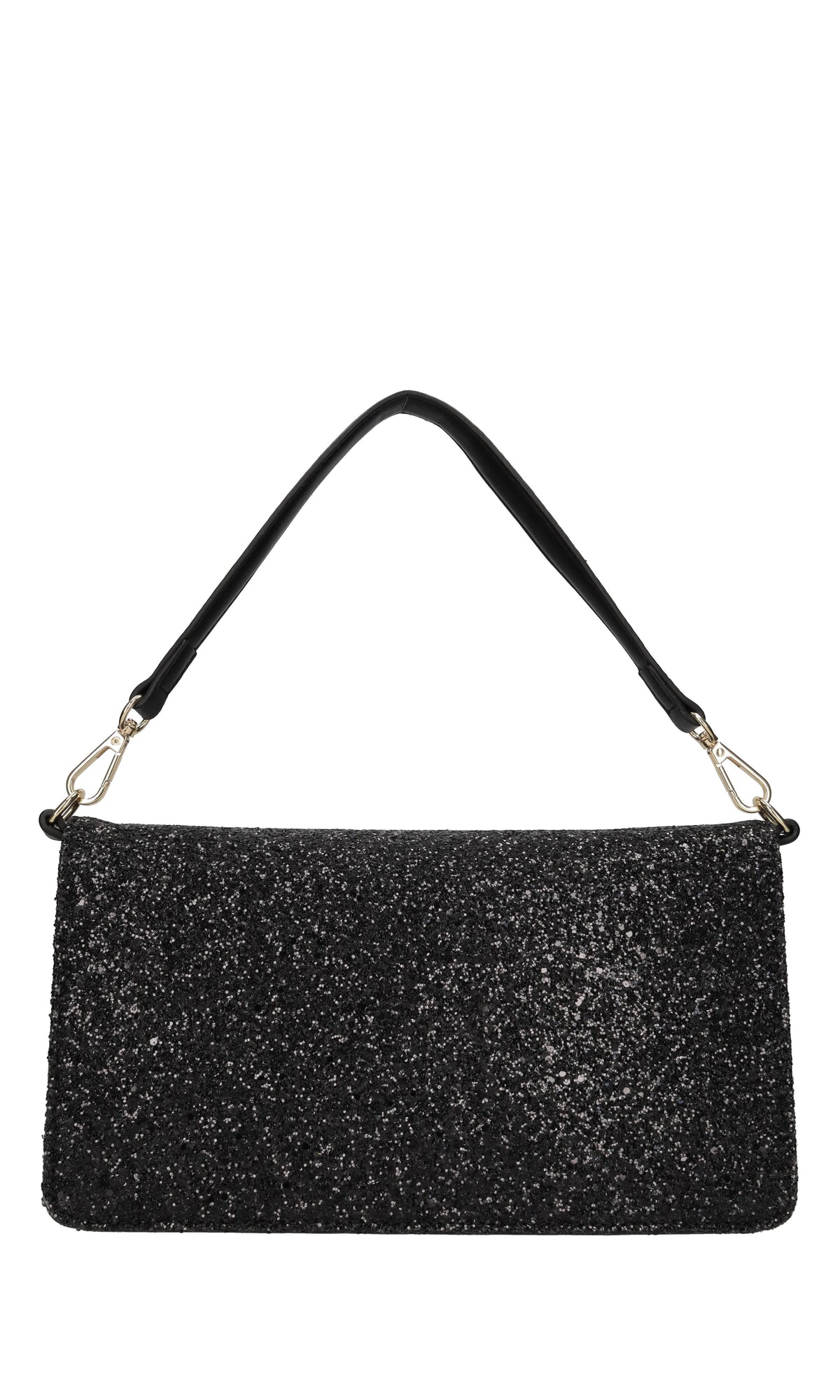Borsa in ecopelle e glitter 