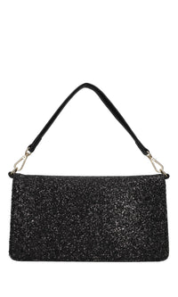 Borsa in ecopelle e glitter 