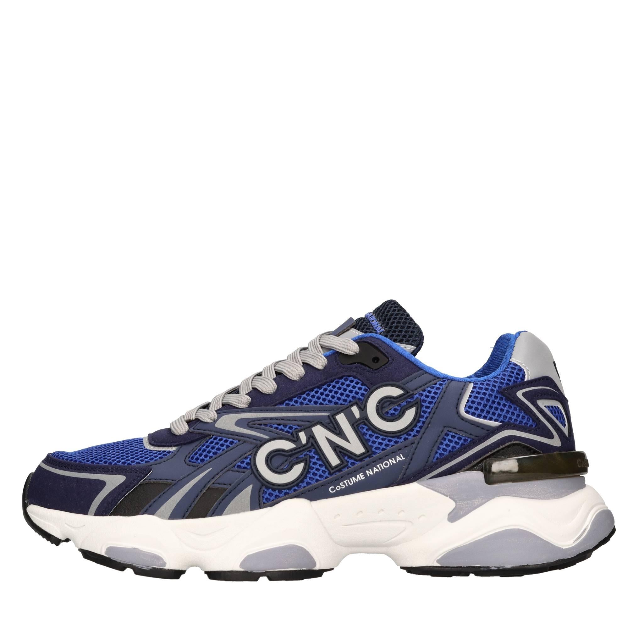 Sneakers in camoscio e tessuto 