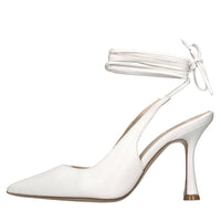 Décolleté slingback in pelle 