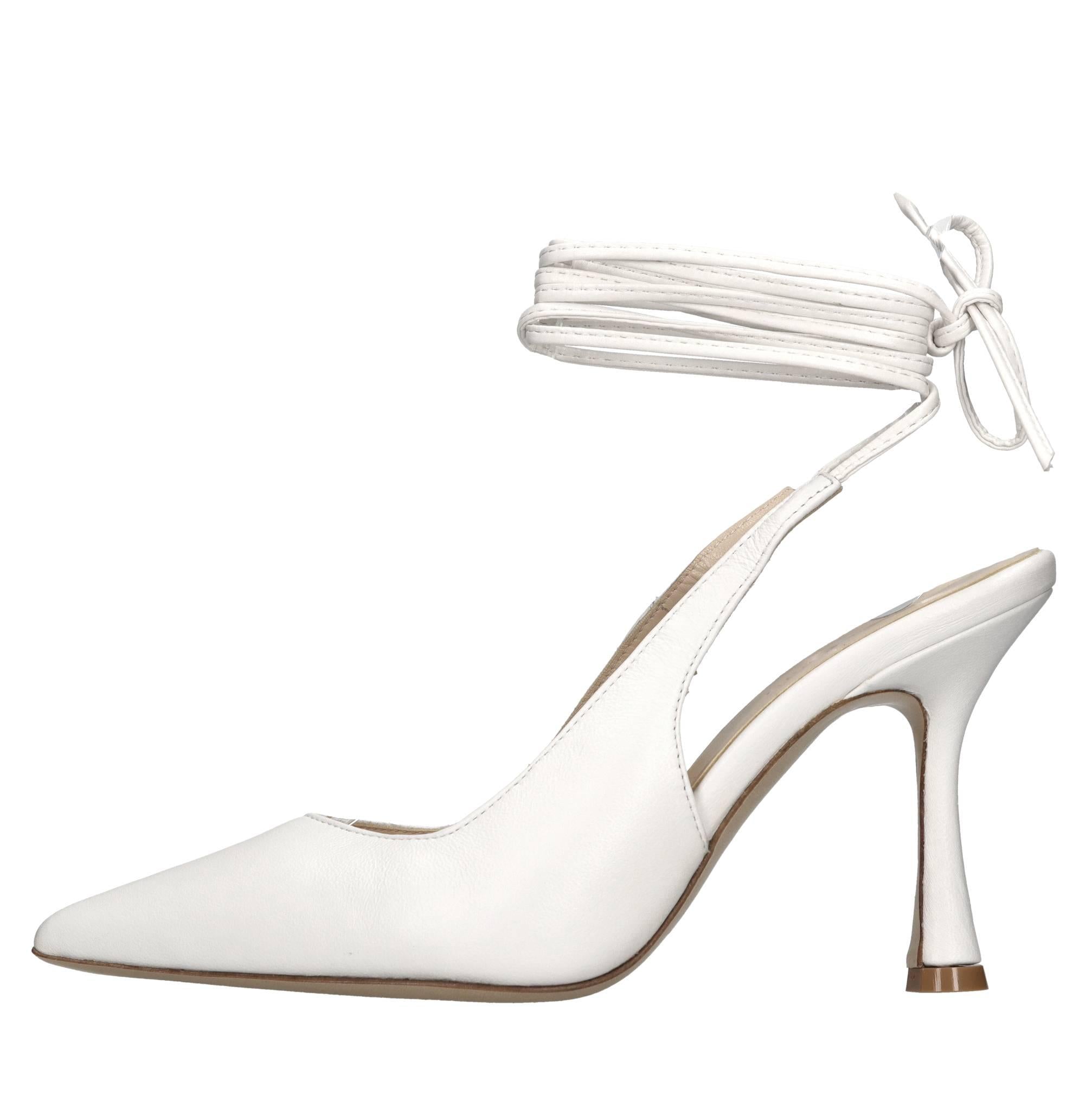 Décolleté slingback in pelle 