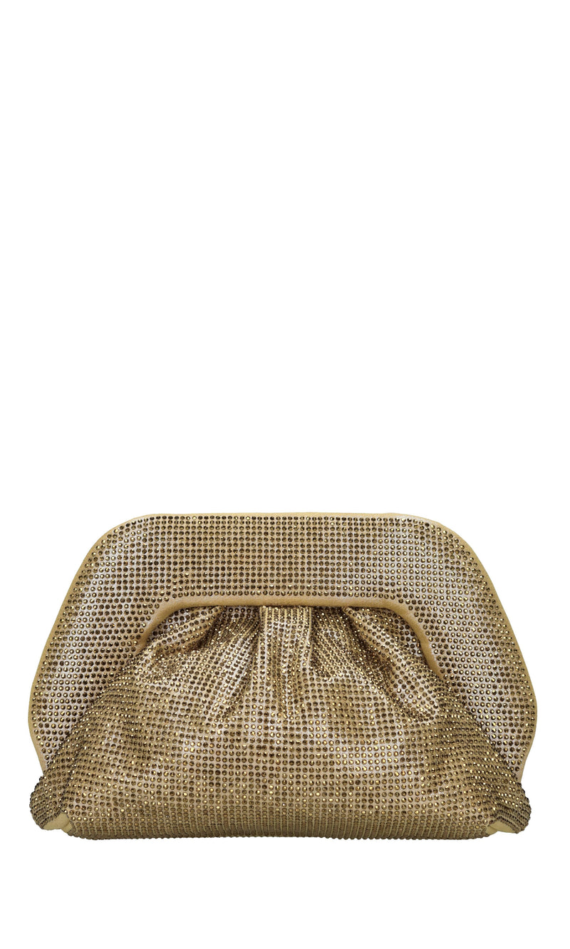 Borsa Gea in tessuto e strass 