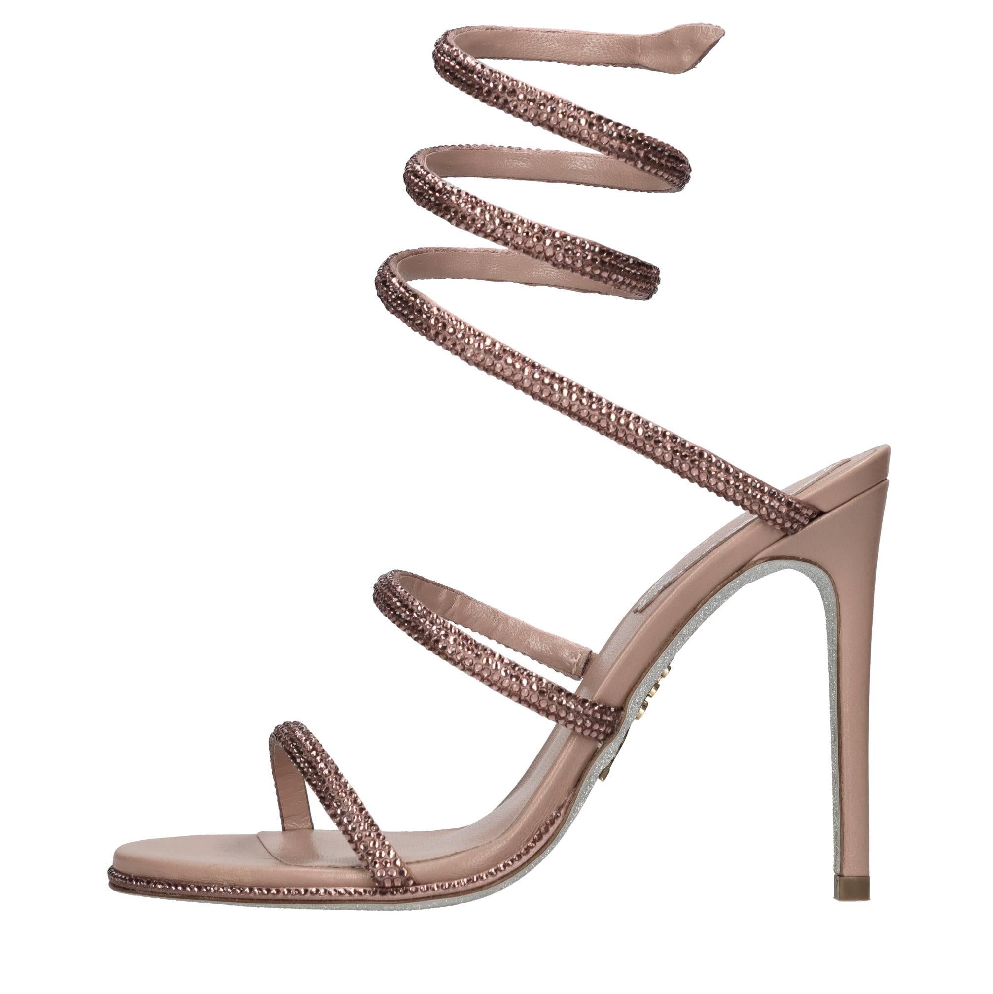 Sandali Cleo in raso e strass 