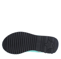Sneakers in camoscio pelle e tessuto 