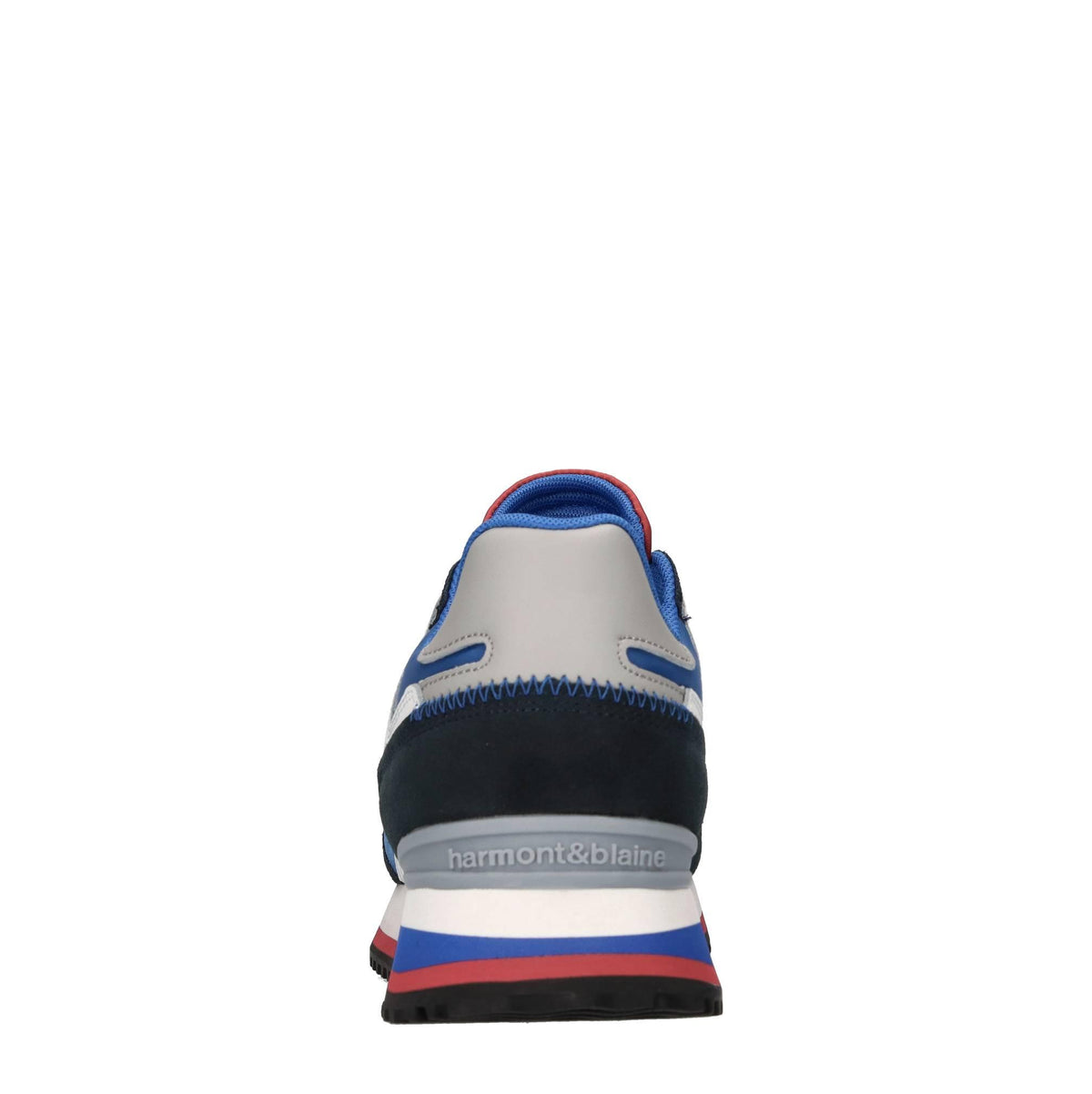 Sneakers in pelle e tessuto 