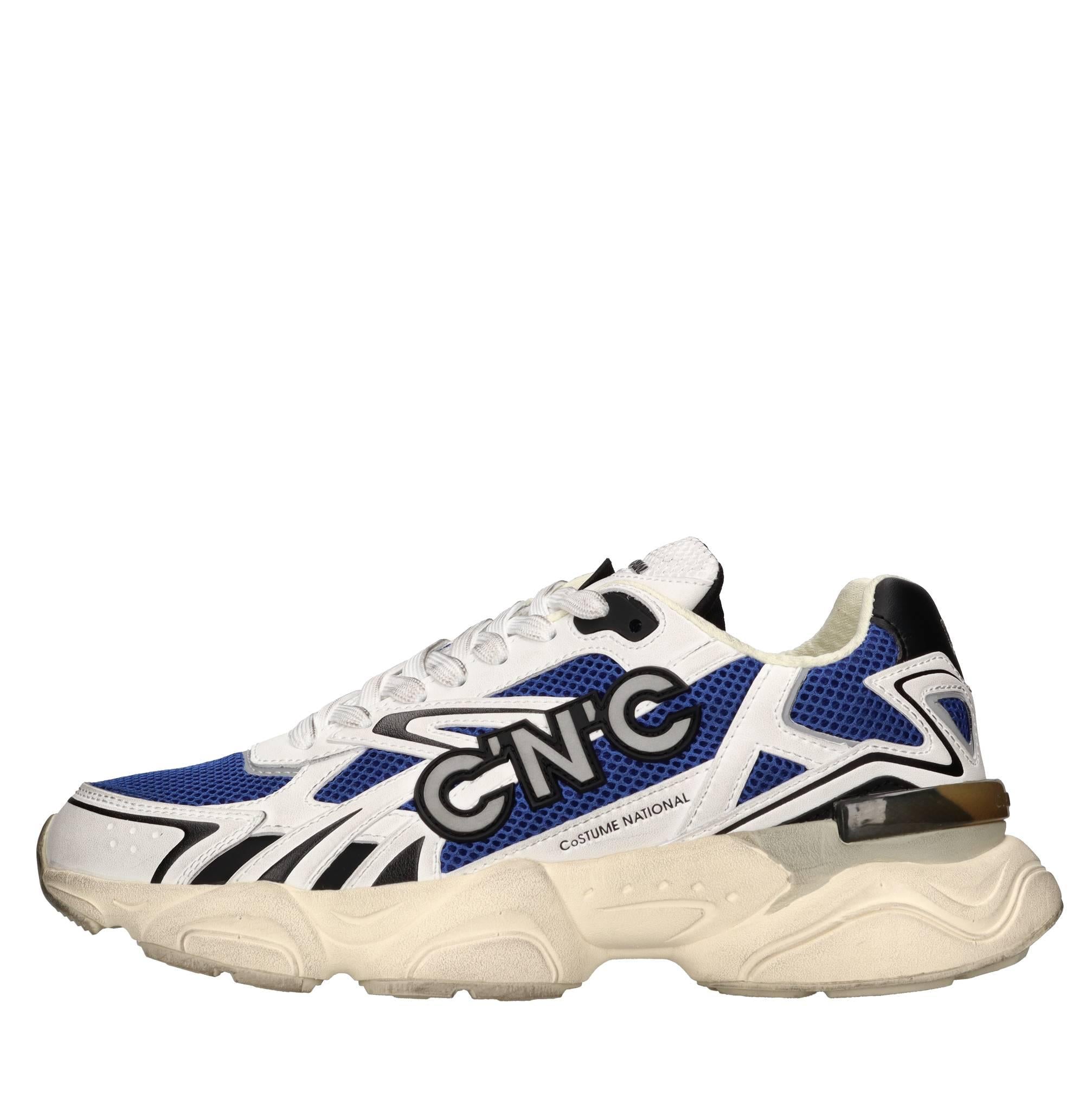 Sneakers in ecopelle e tessuto 