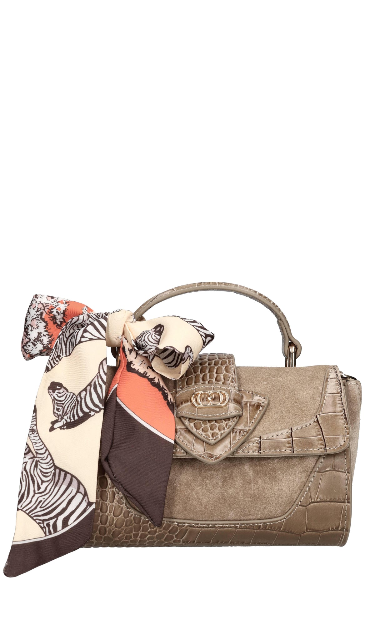 Borsa mini Tempest in camoscio e pelle 