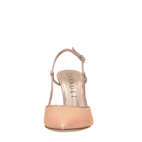 Décolleté slingback Blade Mermaid in pelle e paillettes 