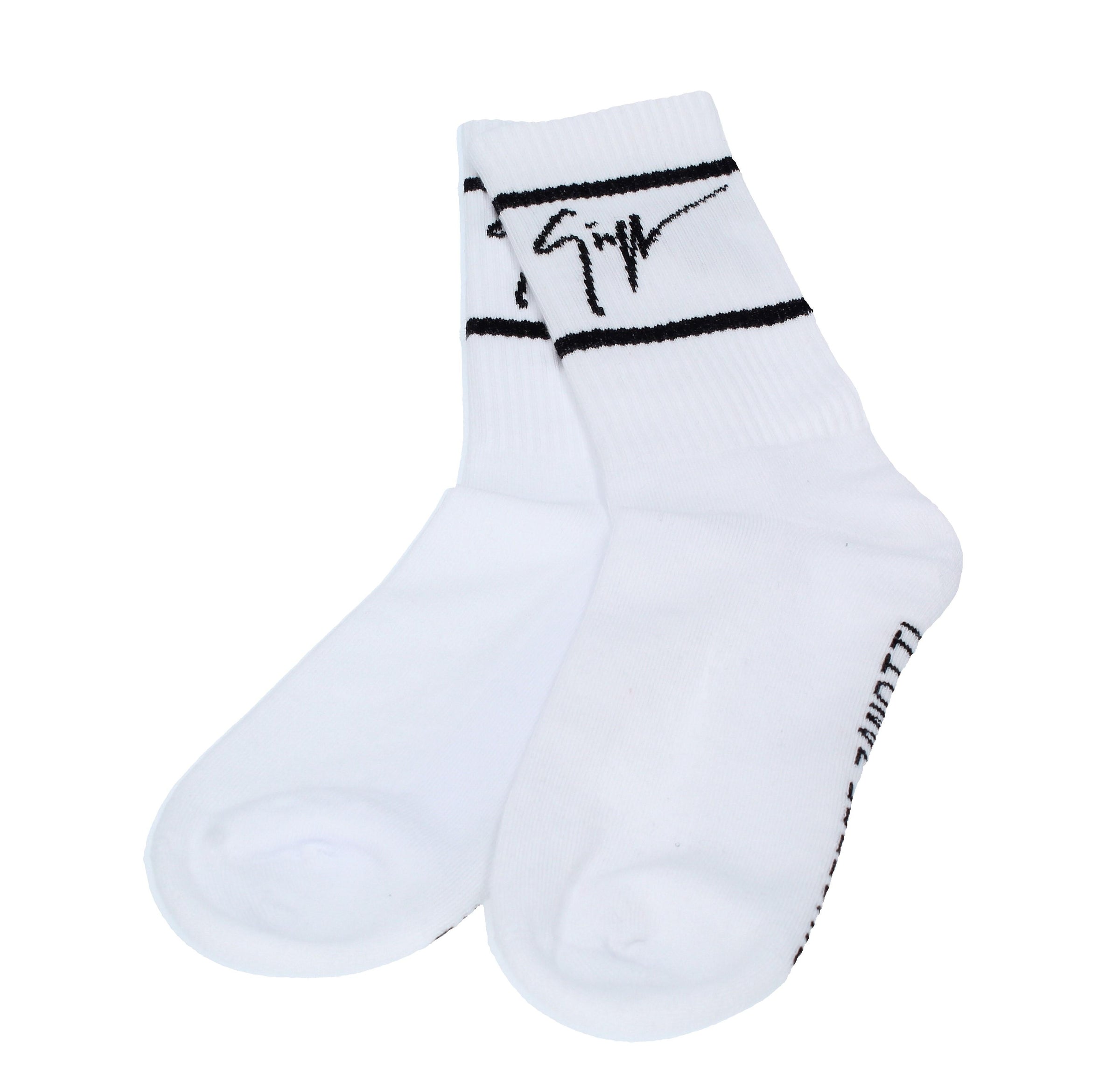 Calzini in tessuto misto cotone bianco 