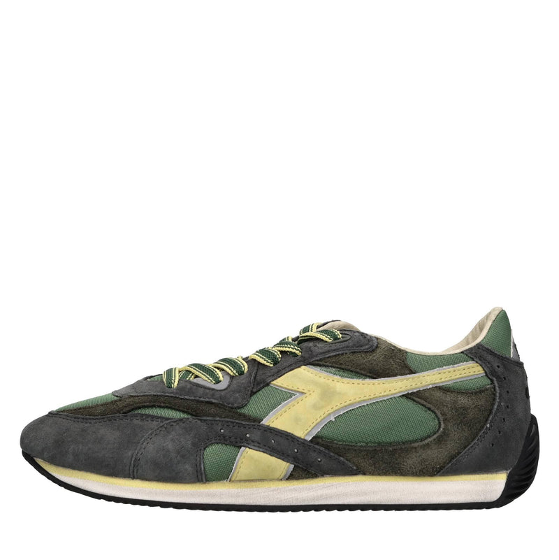 Sneakers modello HERITAGE in tessuto e pelle scamosciata 